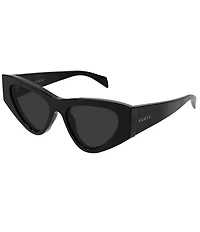 Gucci Women's Lettering Rowcut 53mm Cat Eye Sunglasses