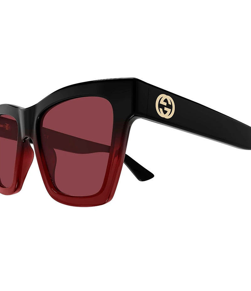 Gucci Women's Minimal 54mm Gradient Frame Cat Eye Sunglasses
