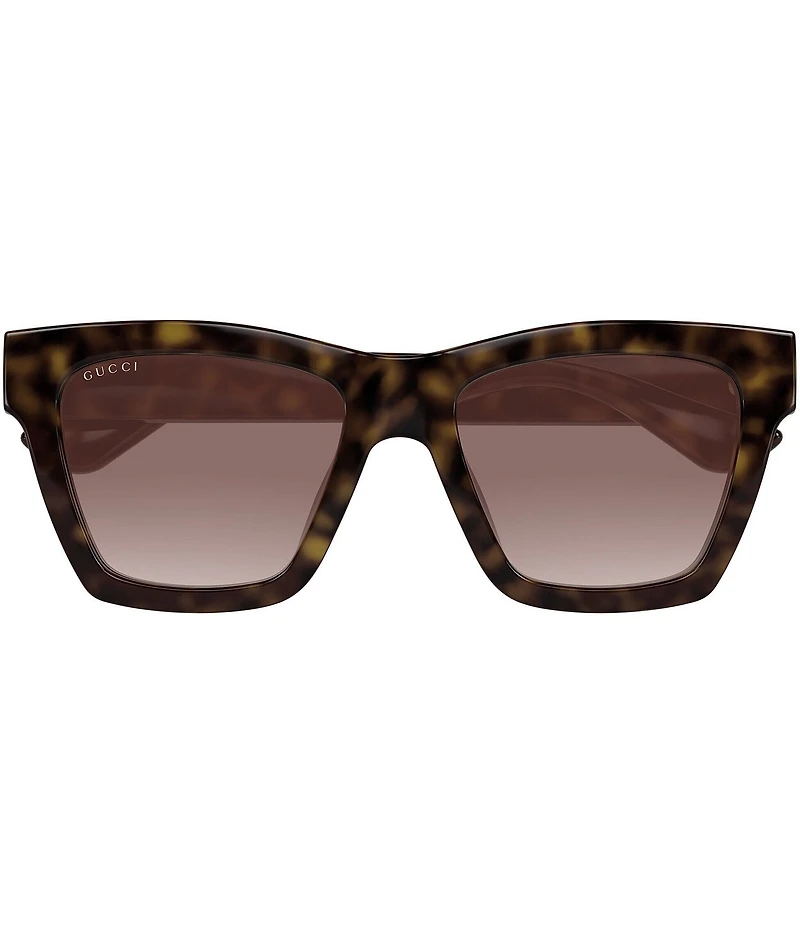 Gucci Women's Minimal 54mm Havana Cat Eye Sunglasses