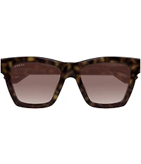 Gucci Women's Minimal 54mm Havana Cat Eye Sunglasses