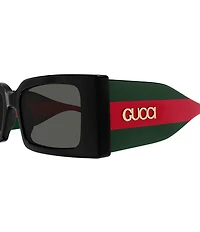 Gucci Women's New Pop Web 52mm Rectangle Sunglasses