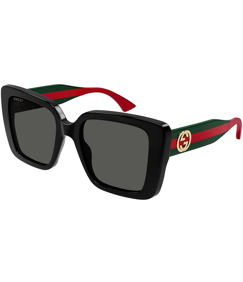 Gucci Women's New Pop Web 53mm Square Sunglasses