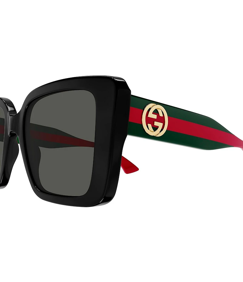 Gucci Women's New Pop Web 53mm Square Sunglasses