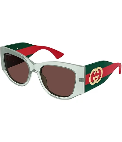 Gucci Women's New Pop Web 55mm Cat Eye Sunglasses