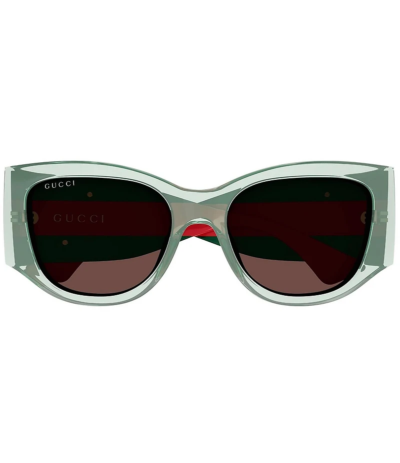 Gucci Women's New Pop Web 55mm Cat Eye Sunglasses