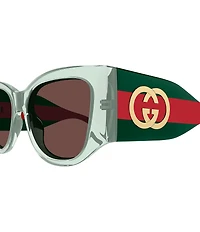 Gucci Women's New Pop Web 55mm Cat Eye Sunglasses