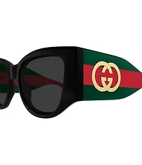 Gucci Women's New Pop Web 55mm Cat Eye Sunglasses