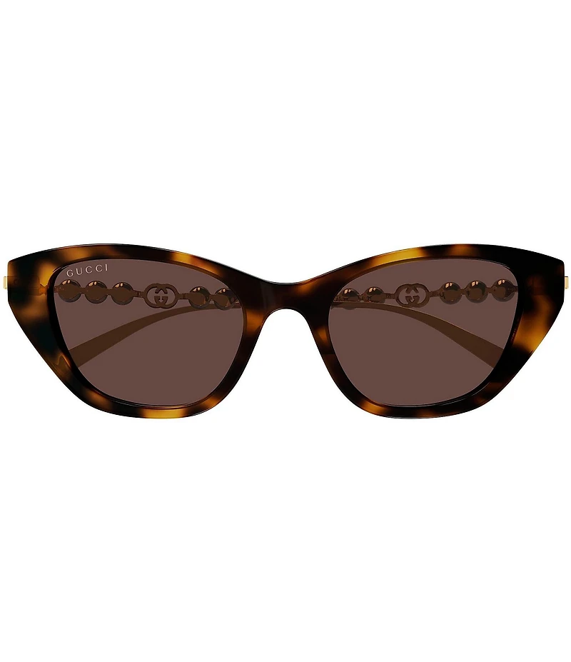 Gucci Women's Pearls and Strass 50mm Cat Eye Sunglasses