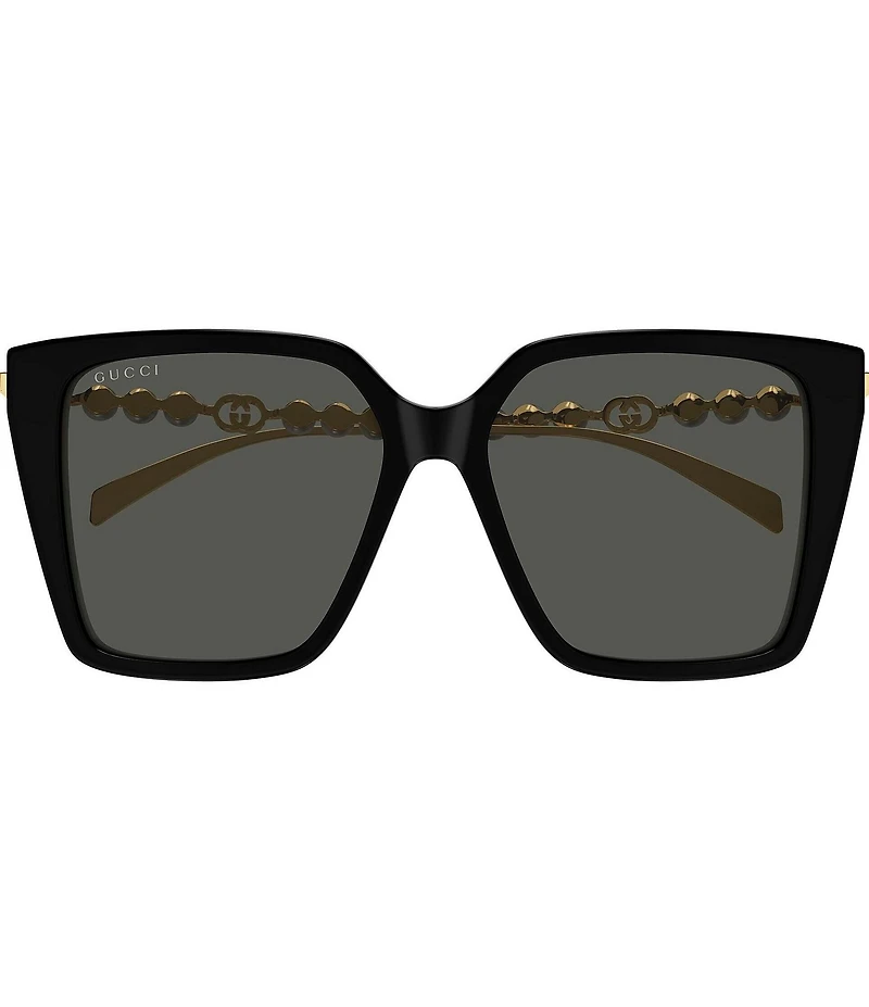 Gucci Women's Pearls and Strass 54mm Butterfly Sunglasses