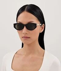 Gucci Women's Pearls and Strass 54mm Cat Eye Sunglasses