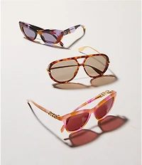 Gucci Women's Signoria Gucci Block 52mm Cat Eye Sunglasses