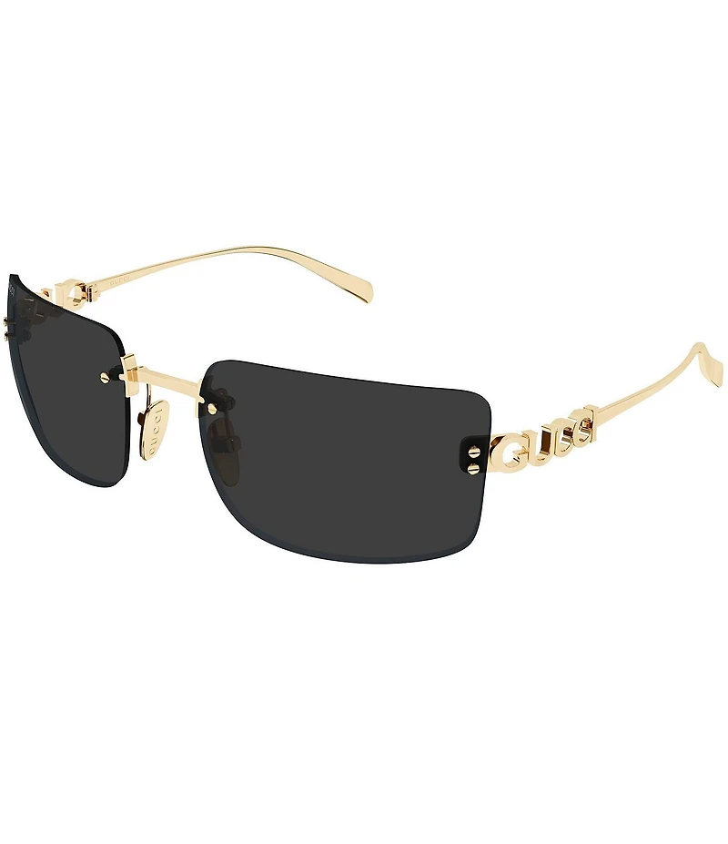 Gucci Women's Signoria Gucci Block Bending 61mm Rectangle Sunglasses