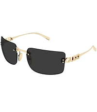 Gucci Women's Signoria Gucci Block Bending 61mm Rectangle Sunglasses