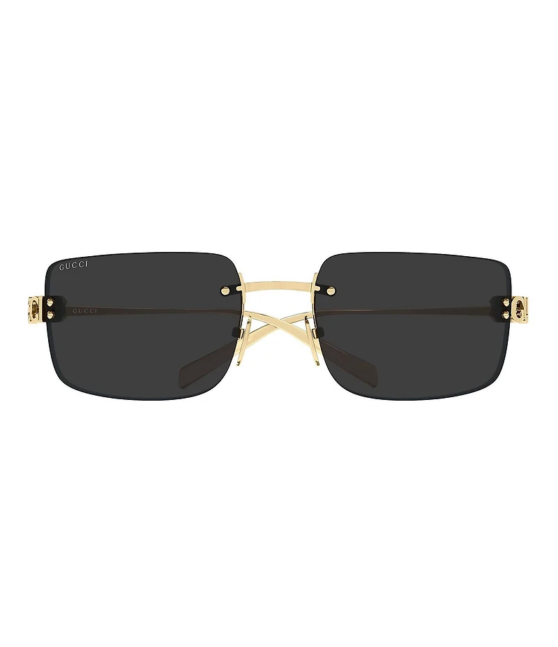 Gucci Women's Signoria Gucci Block Bending 61mm Rectangle Sunglasses