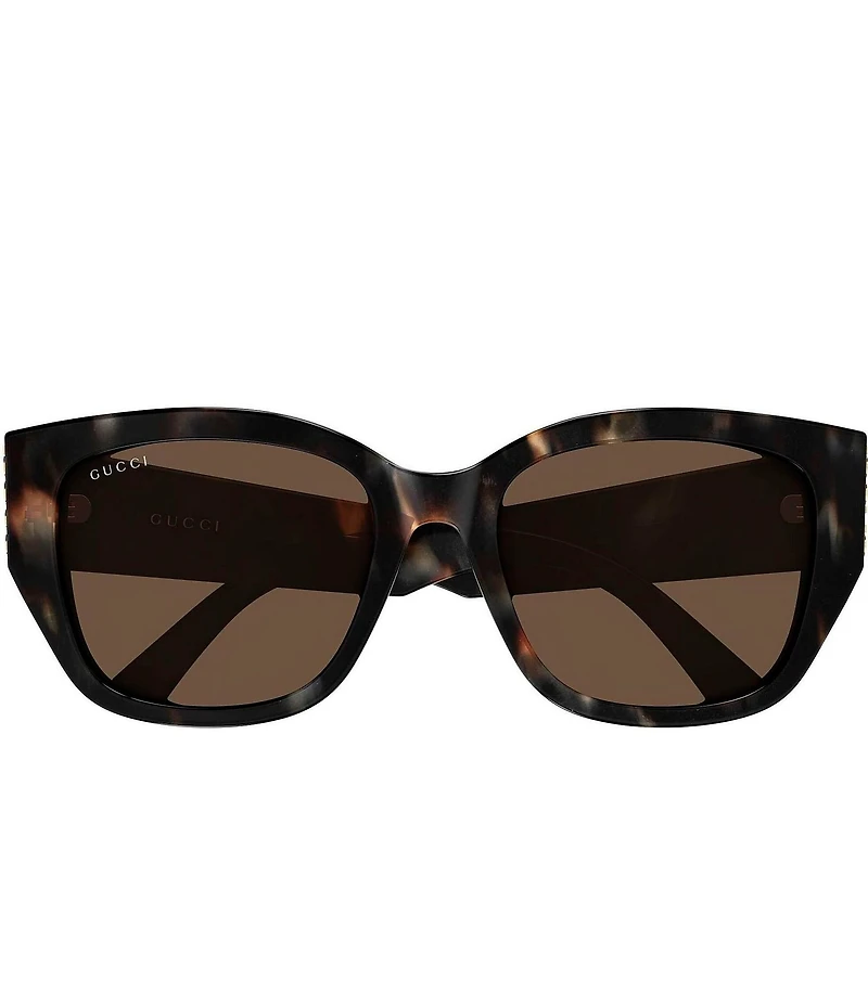 Gucci Women's Signoria Gucci On Side 55mm Round Sunglasses