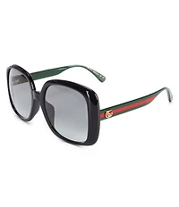 Gucci Women's Black Square 56mm Sunglasses