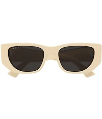 Gucci Women's Subtle Web 53mm Cat Eye Sunglasses