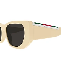 Gucci Women's Subtle Web 53mm Cat Eye Sunglasses