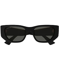 Gucci Women's Subtle Web 53mm Cat Eye Sunglasses