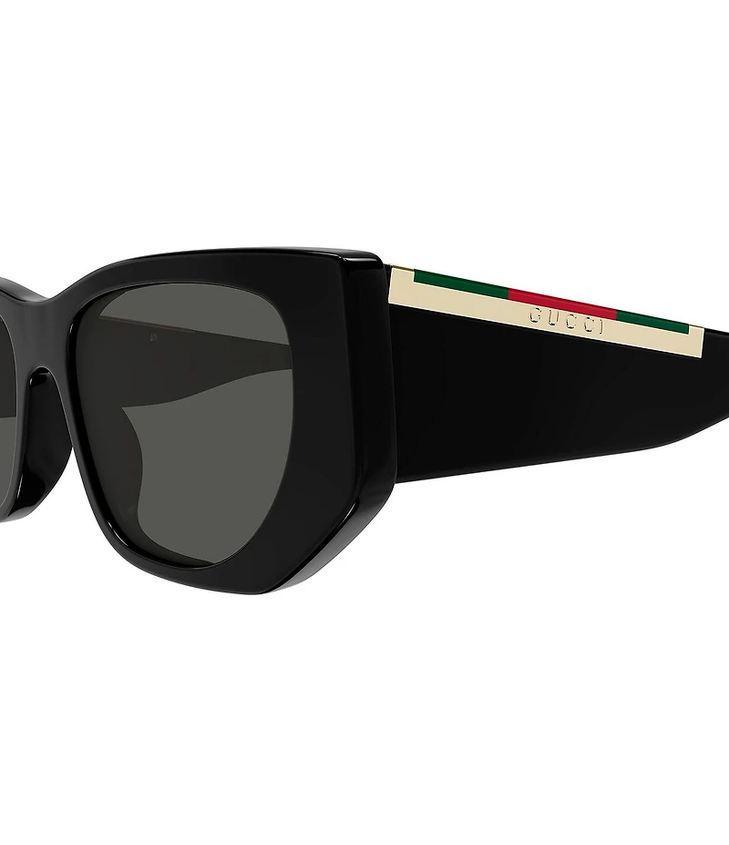 Gucci Women's Subtle Web 53mm Cat Eye Sunglasses