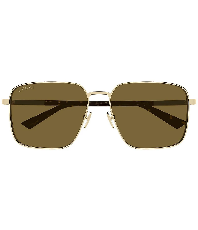 Gucci Women's Subtle Web 60mm Square Sunglasses