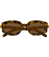 Gucci Sunset Boulevard 51mm Geometric Tortoise Sunglasses