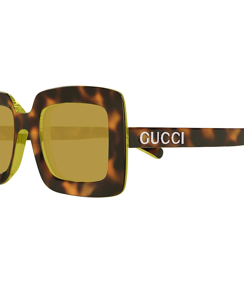 Gucci Women's Sunset Boulevard 51mm Havana Square Sunglasses