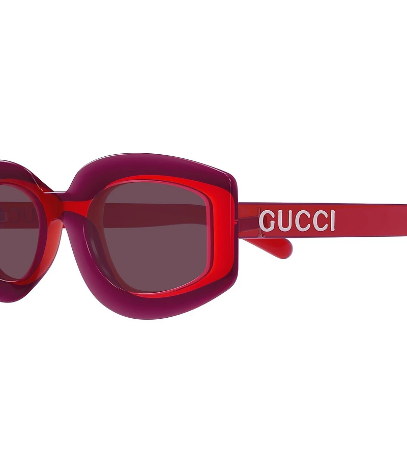 Gucci Sunset Boulevard 51mm Ombre Geometric Statement Sunglasses