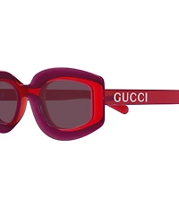 Gucci Sunset Boulevard 51mm Ombre Geometric Statement Sunglasses