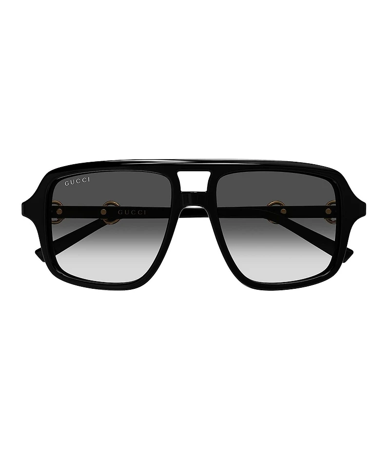Gucci Women's Through Horsebit 55mm Navigator Sunglasses