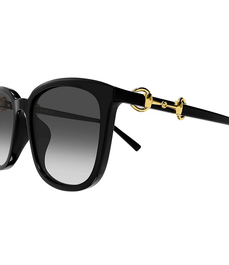 Gucci Women's Through Horsebit 56mm Square Sunglasses