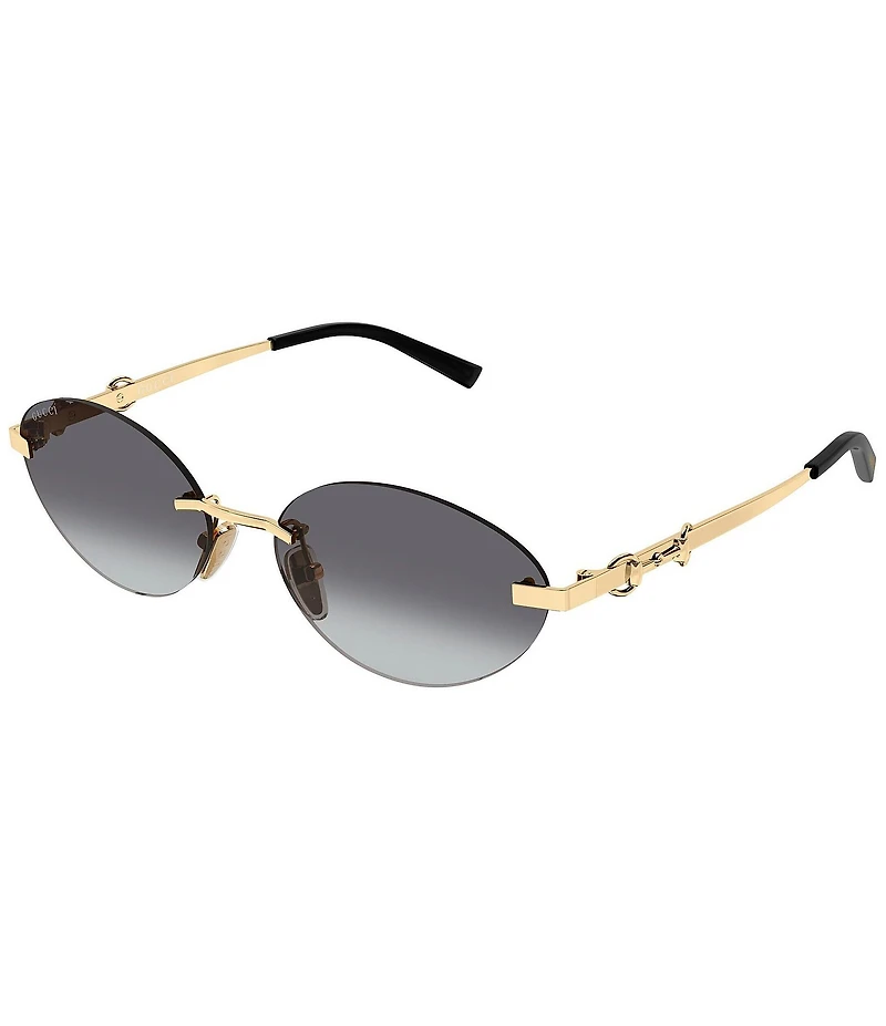 Gucci Women's Through Horsebit 58mm Oval Sunglasses