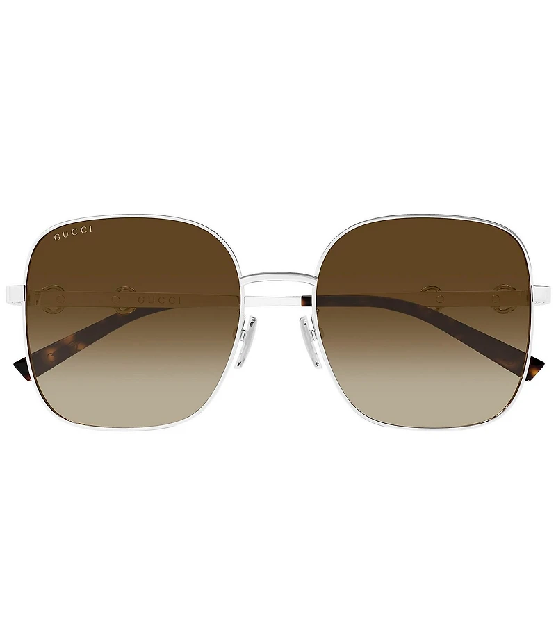 Gucci Women's Through Horsebit 58mm Square Sunglasses