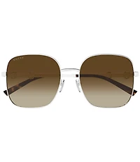 Gucci Women's Through Horsebit 58mm Square Sunglasses