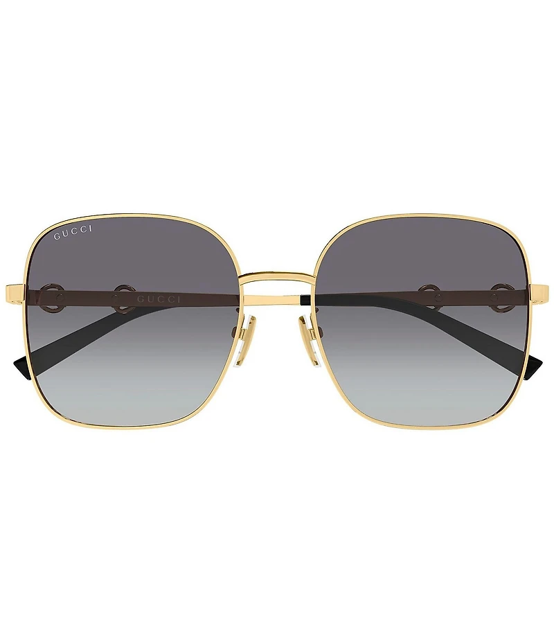 Gucci Women's Through Horsebit 58mm Square Sunglasses