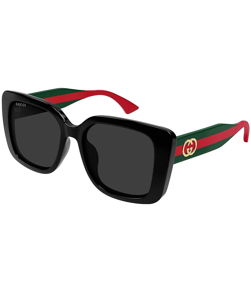 Gucci Women's Web Stripe 55mm Butterfly Sunglasses