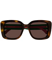 Gucci Women's Web Stripe 55mm Butterfly Sunglasses