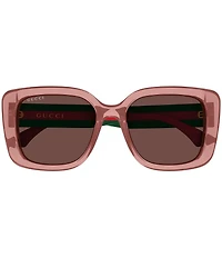 Gucci Women's Web Stripe 55mm Butterfly Sunglasses