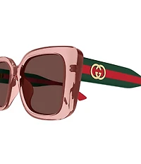 Gucci Women's Web Stripe 55mm Butterfly Sunglasses
