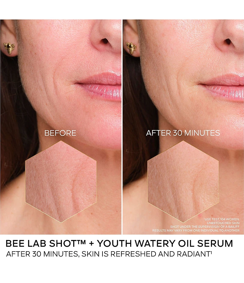 Guerlain Abeille Royale Anti-Wrinkle and Radiance Vitamin C Treatment Bee Lab Shot and Youth Watery Oil Serum Set