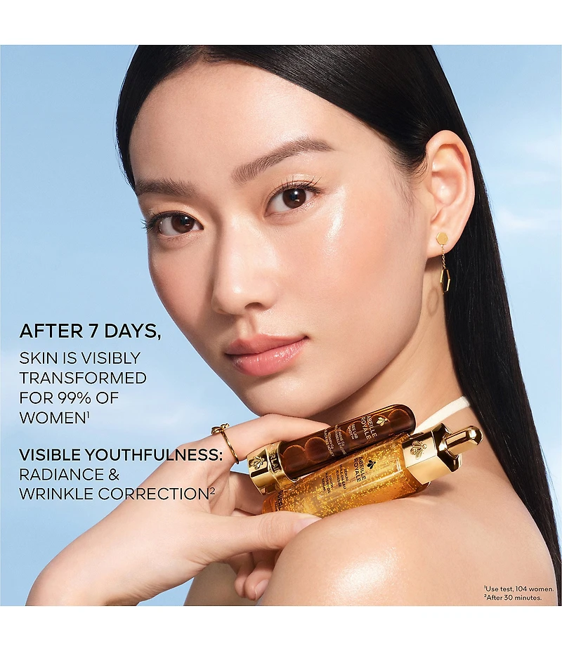 Guerlain Abeille Royale Anti-Wrinkle and Radiance Vitamin C Treatment Bee Lab Shot and Youth Watery Oil Serum Set