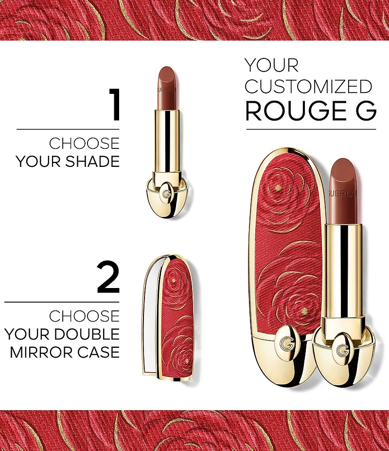 Guerlain Limited Edition Blooming Denim Collection Rouge G Customizable Lipstick Case