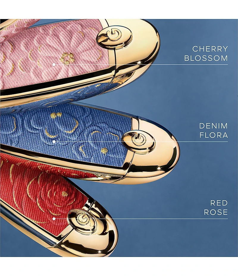Guerlain Limited Edition Blooming Denim Collection Rouge G Customizable Lipstick Case