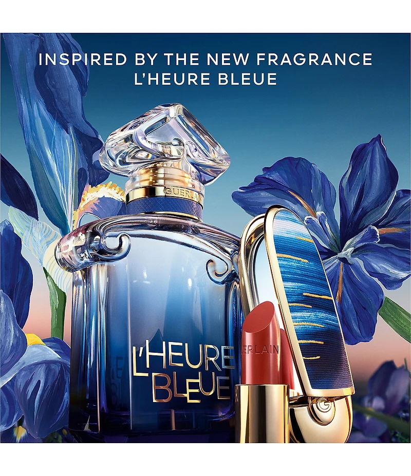 Guerlain Limited Edition L'Heure Bleue Rouge G Customizable Lipstick Case