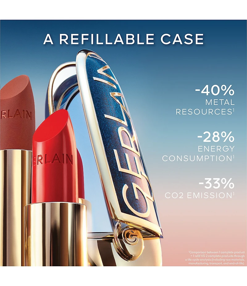 Guerlain Limited Edition L'Heure Bleue Rouge G Customizable Lipstick Case
