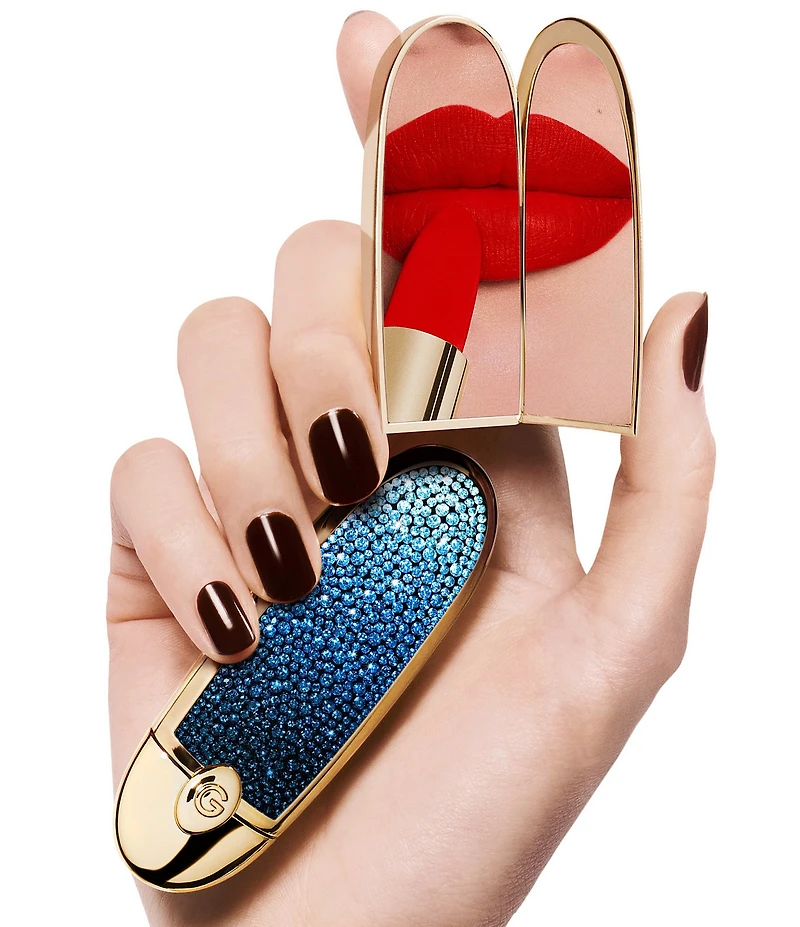 Guerlain Limited Edition L'Heure Bleue Rouge G Customizable Lipstick Case