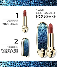 Guerlain Limited Edition L'Heure Bleue Rouge G Customizable Lipstick Case