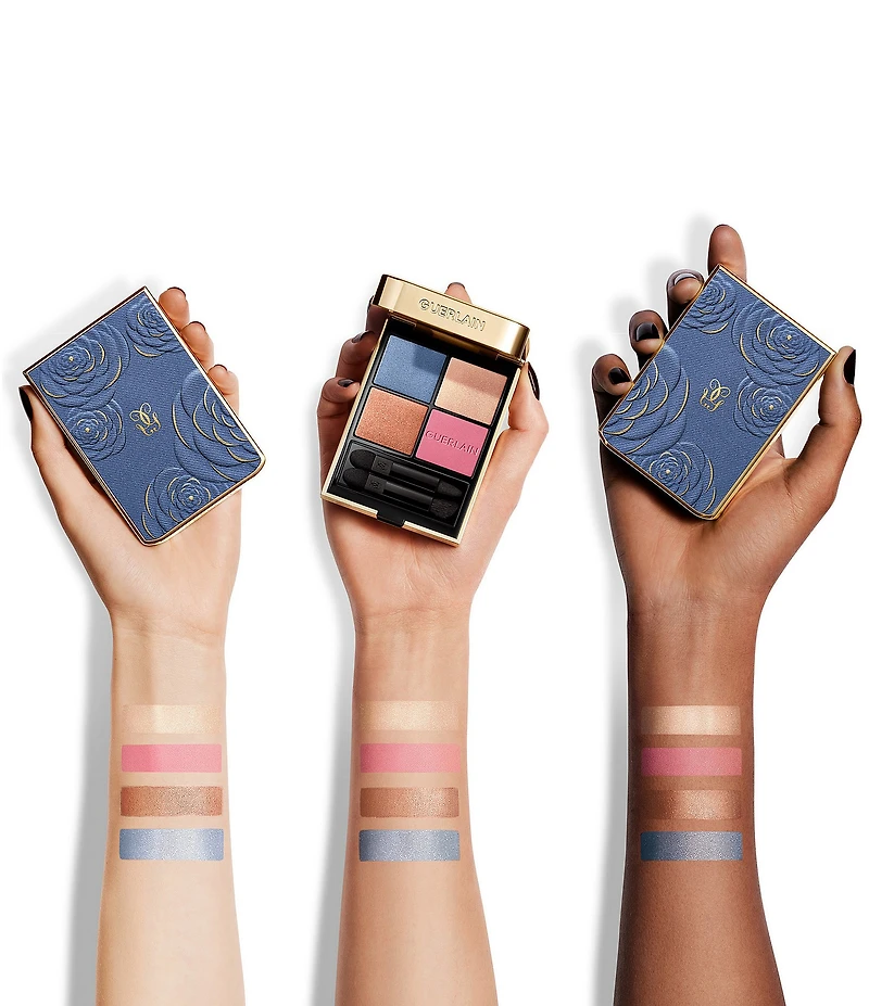 Guerlain Limited Edition Ombres G-Quad Denim Blossom Eyeshadow Palette