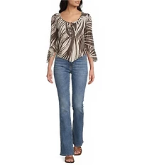 Guess 3/4 Sleeve Serafina Mesh Top