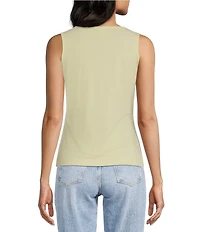 Guess 4G Allover Print Scoop Neck Sleeveless Tank Top